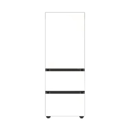 [삼성] 비스포크 김치플러스 3도어 키친핏 김치냉장고 313L 새틴 화이트