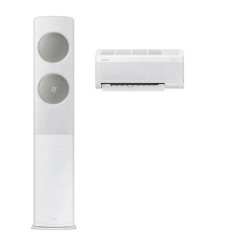 [삼성] 에어컨 무풍클래식 AF9500 매립 화이트 스탠드+벽걸이 17평+6평