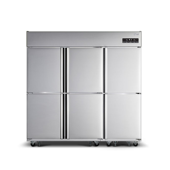 LG 업소용냉장고 냉장4칸 냉동2칸 1610L 스탠드냉장/냉동고렌탈