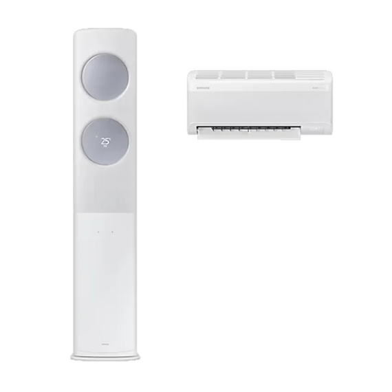 삼성 에어컨 무풍 클래식 AF9500 화이트 스탠드+벽걸이 17평+6평 투인원렌탈