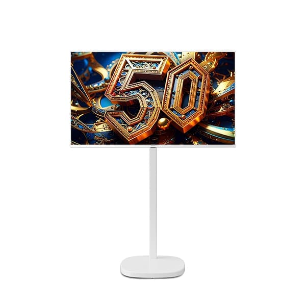 CHIQ 스마트 구글 5.0 OS 안드로이드 14 FHD TV 40인치 (화이트) + 이동형스탠드 TV렌탈