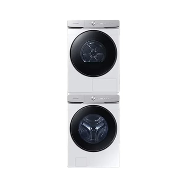 AI 세탁기 21kg + 건조기 21kg (화이트) + 상단 설치 키트 세탁기+건조기렌탈