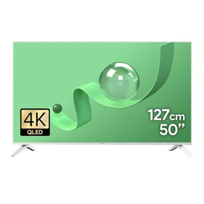 스마트 구글 5.0 OS 안드로이드 14 QLED TV 50인치 (화이트) TV렌탈