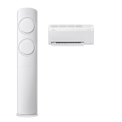 AI Q9000 청정 2in1 에어컨 19평형+6평형 (화이트) 투인원렌탈